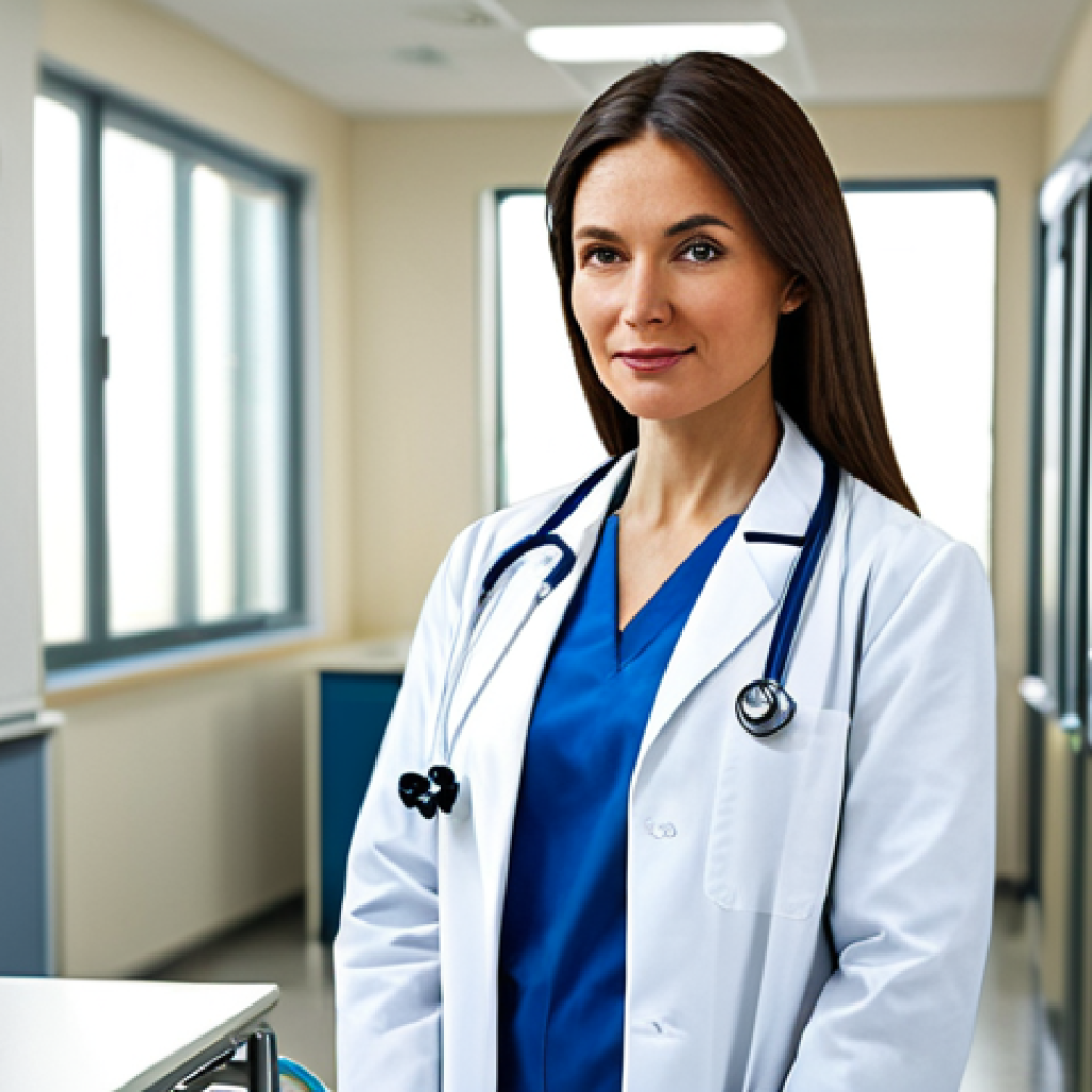 미디어 프로듀서 예산 관리 방법 - **
A professional female doctor in a clean, modern hospital environment, wearing a lab coat and ste...